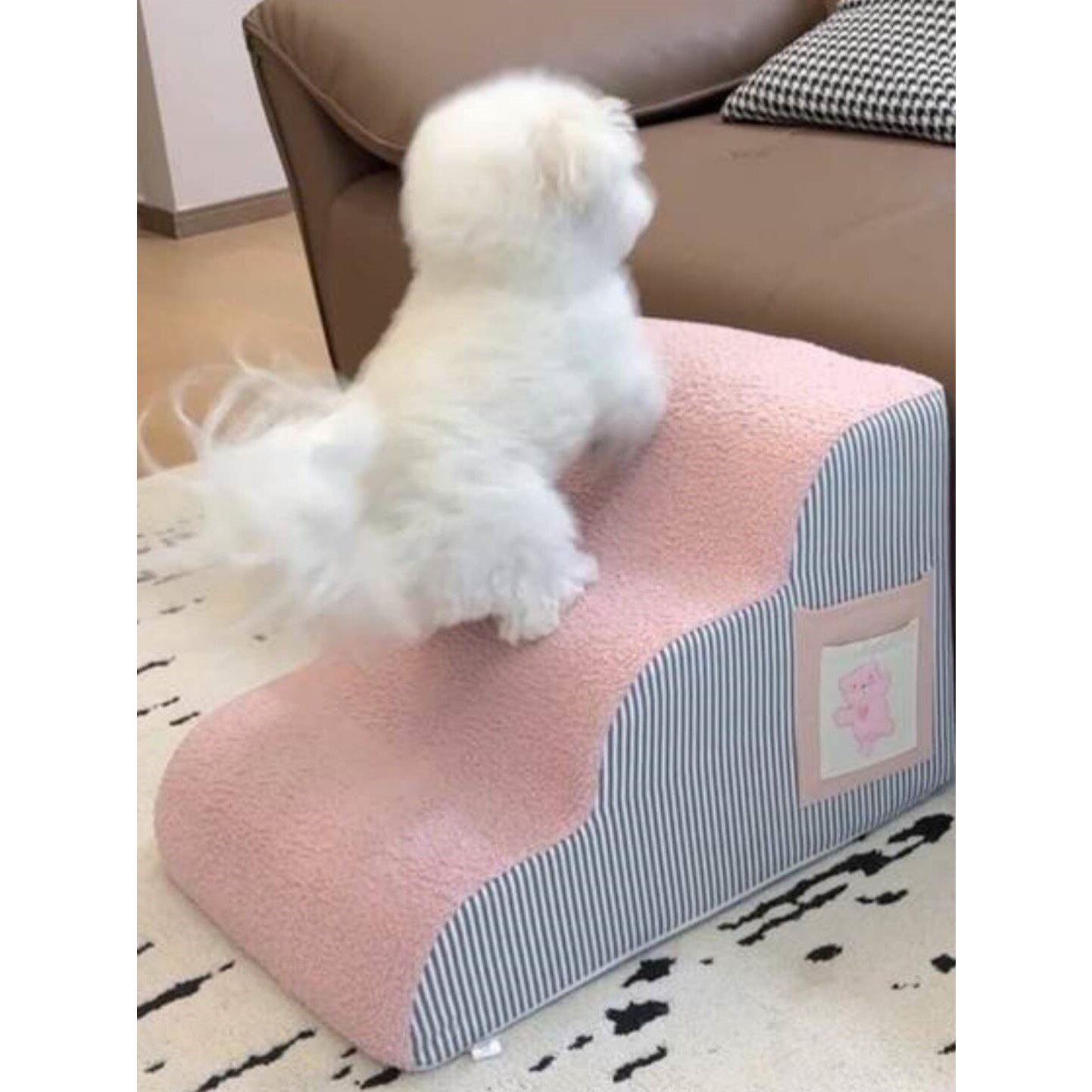 狗狗楼梯宠物爬梯小型犬老年犬上下床台阶猫咪床边沙发专用可拆洗