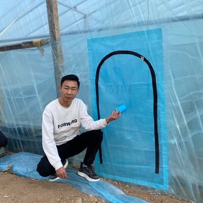 大棚通风覆盖门窗蔬菜大棚通风放风神器门大棚放风窗（赠胶带）