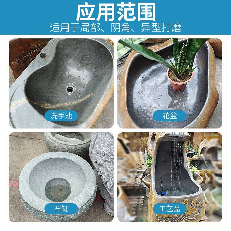 角磨机小砂轮花岗岩鹅卵石异形石材石雕加工打磨抛光圆柱子弹磨头