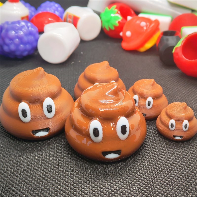 寄居蟹壳萌宠3iD打印壳寄居蟹替换壳卡通便便大便君非手工制作彩