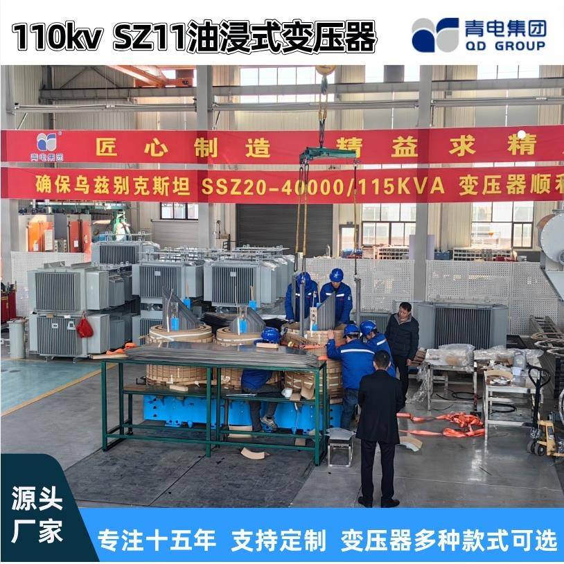 青电变压器厂 SZ20- 6300 25000 63000KVA/110kv油浸式主变压器