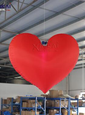 充气LED灯光爱心气模婚礼酒吧情人节心形灯饰悬挂灯光爱心装饰