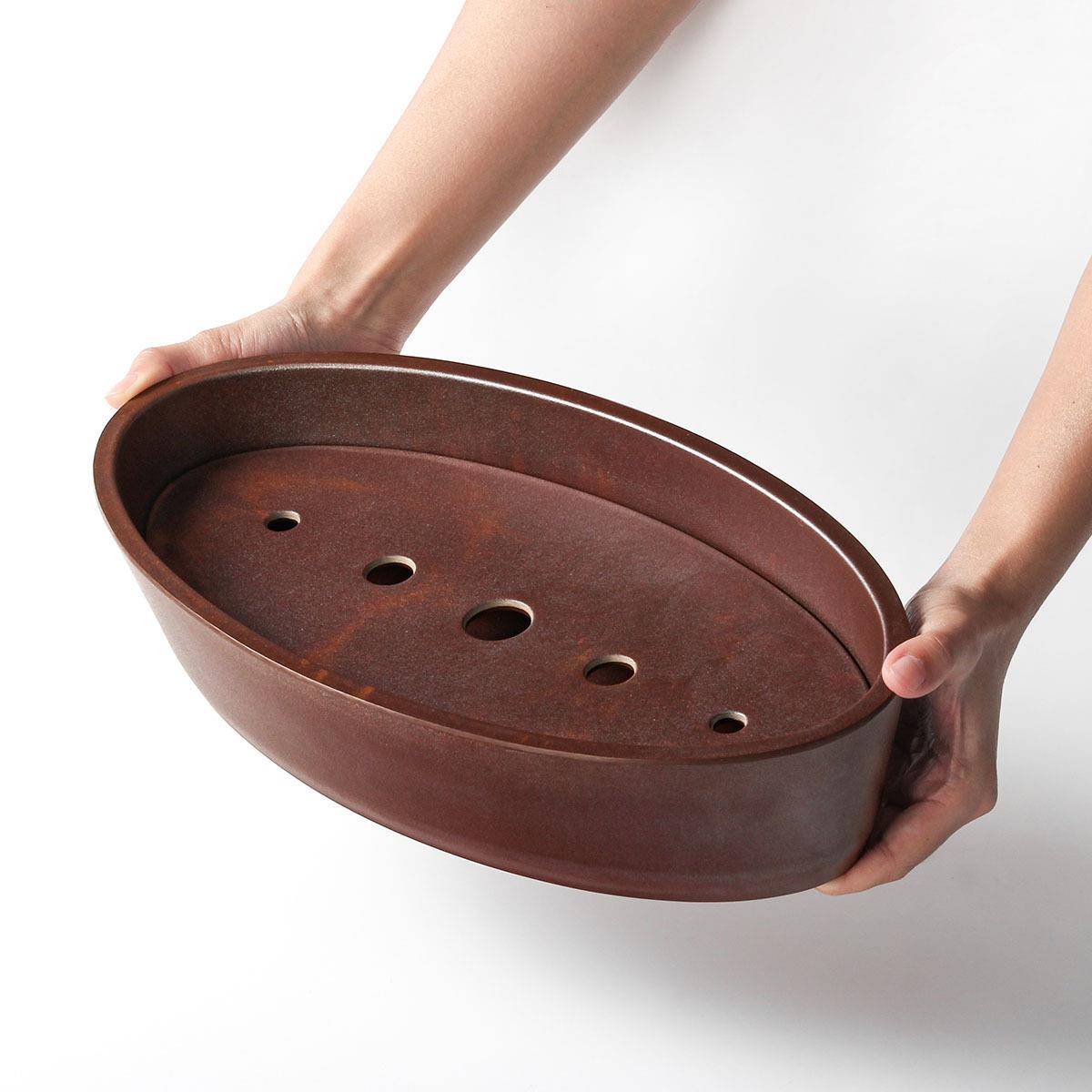 祥源美密胺餐具盘子商用山野风椭圆形干冰配菜盘火锅店自助餐摆盘