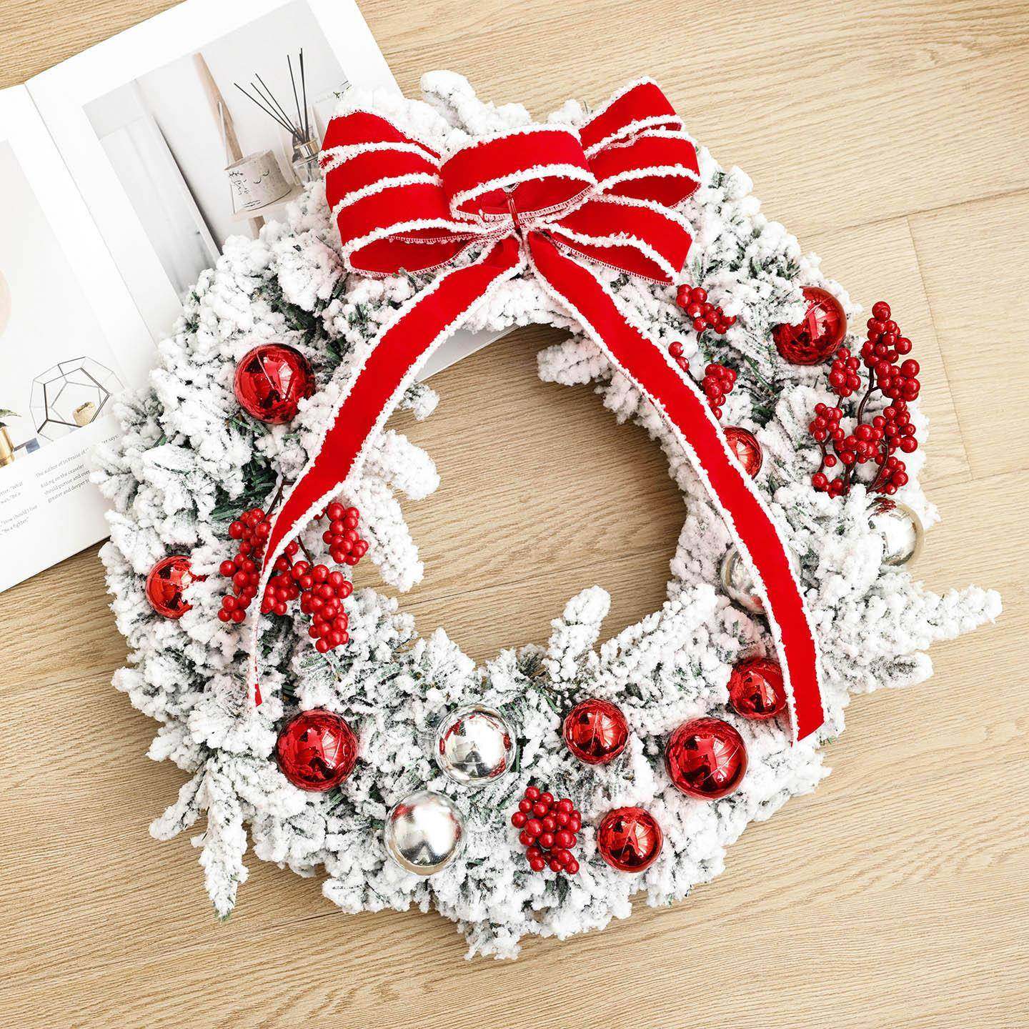 节日装饰圣诞花环门挂花圈场景布置圣诞树圈挂饰挂件门饰吊饰创意,3C数码配件,其它配件,淘宝优惠券,粉丝福利购,淘宝优惠卷