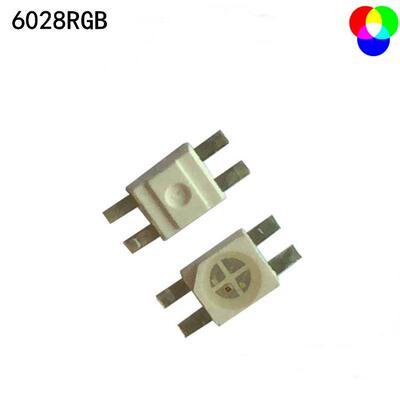 6028RGB全彩四脚红绿蓝共阳反贴led机械键盘光源6028RGB灯珠