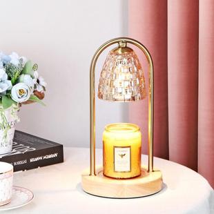 融烛美式卧式床头灯台灯融蜡灯家用可定时氛围玻璃灯罩