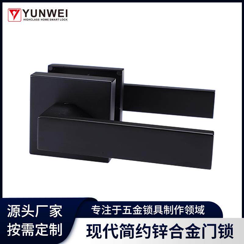 锌合金门手锁套锁黑色执手锁现代其它灯具灯饰