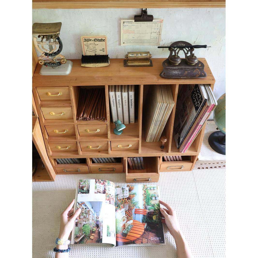 BK9K叁杉家居手账书桌木质抽屉收纳盒文具彩铅复古桌面分隔书,自行车/骑行装备/零配件,更多零件/配件,淘宝优惠券,粉丝福利购,淘宝优惠卷