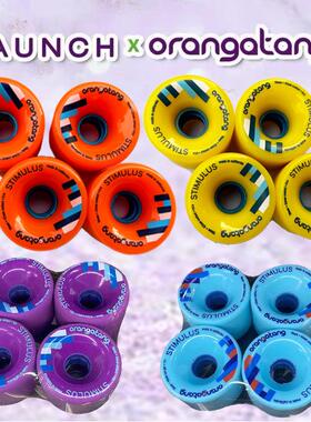 orangatang陆地冲浪板滑板轮长板轮70mm高回弹耐磨专业轮舞板轮