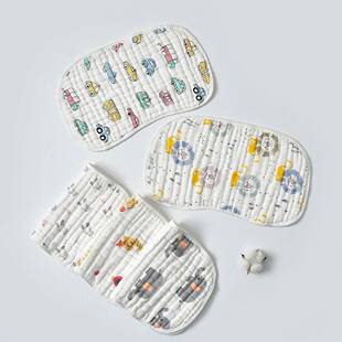 a类纱布婴儿云片枕宝宝枕头透气平枕巾防吐奶柔软纯棉十层加厚