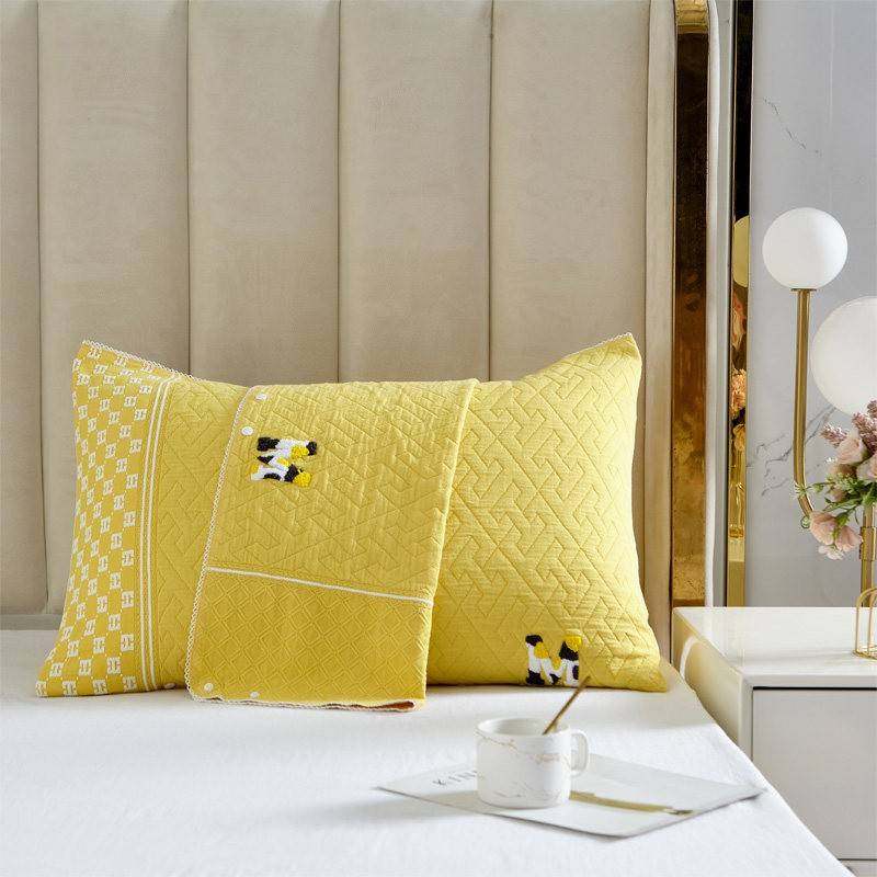 2024新款三层纱布纯棉枕巾防脱落舒适枕头巾盖巾透气一对装,床上用品,枕巾,淘宝优惠券,粉丝福利购,淘宝优惠卷