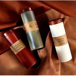 Kimyee金怡木纹设计不锈钢保温杯 霍霍米便携保温茶杯 316磨砂水