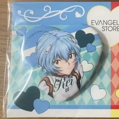 日谷eva周年 期间限定快闪 绫波丽明日香心吧唧set一对