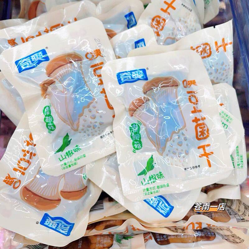 奇爽Q爽豆菌干杏鲍菇山椒味卤香味豆干小零食小吃豆腐干休闲食品