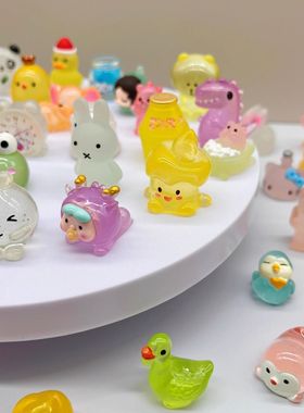 动物夜光盲袋小玩具卡通迷你可爱独立包装模型仿真小狗小猫礼物