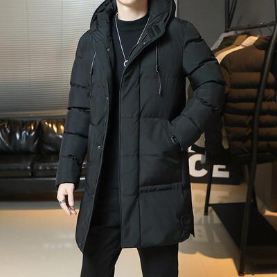 Men's Casual Mid Length Hooded Jacket Available in Multiple