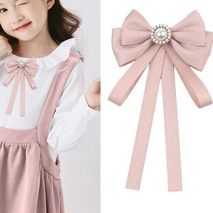 黑色飘带免打蝴蝶结白衬衫领结jk别针领结女生职业领花学院风配饰