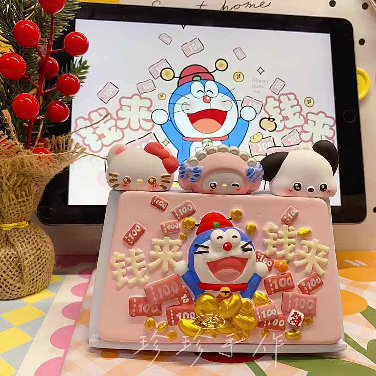 新年爆款日历同款钱来钱来香薰石膏桌面摆件diy彩绘涂鸦摆地摊,玩具/童车/益智/积木/模型,白模填色/模具彩绘/石膏娃娃,淘宝优惠券,粉丝福利购,淘宝优惠卷