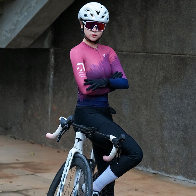 2026新款女士骑行服长袖上衣吸湿排汗透气速干骑车衣服公路车
