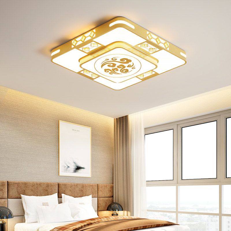 祥云金色客厅灯灯具大全家用2024新款卧室顶灯中式新中式吸顶灯