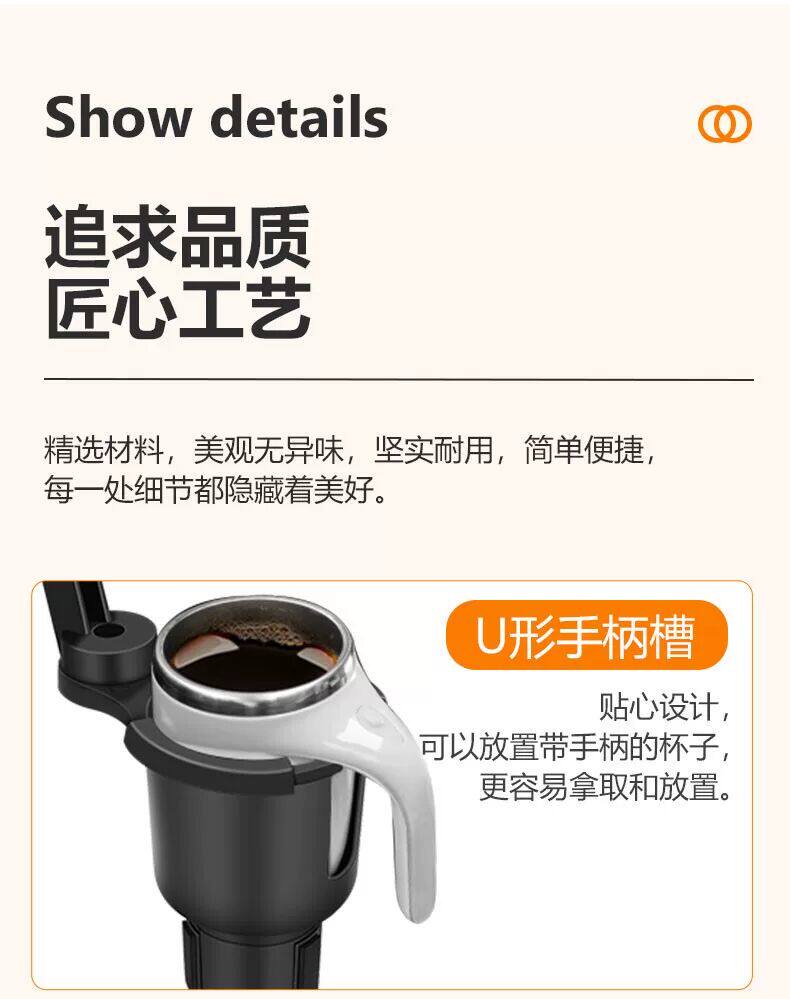 Car table tray with cup holder, car cup and food tray, in-car storage rack, multifunctional passenger-side dining tray