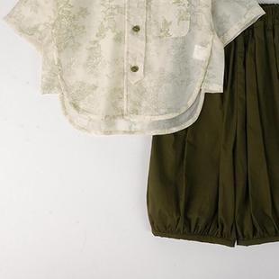 儿童汉服男童夏款中国风套装痞帅男童夏季复古薄款短袖宝宝休闲裤