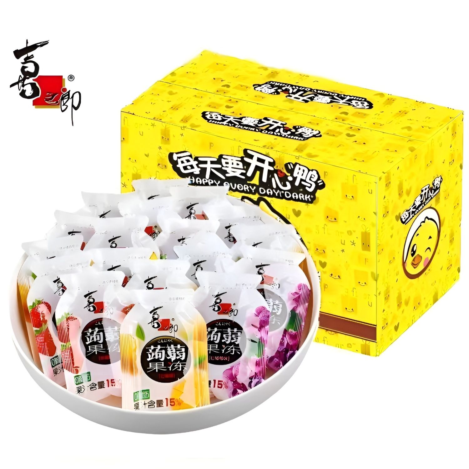 喜之郎蒟蒻果冻500g0脂肪零食大人小孩网红休闲解馋零食整箱特价