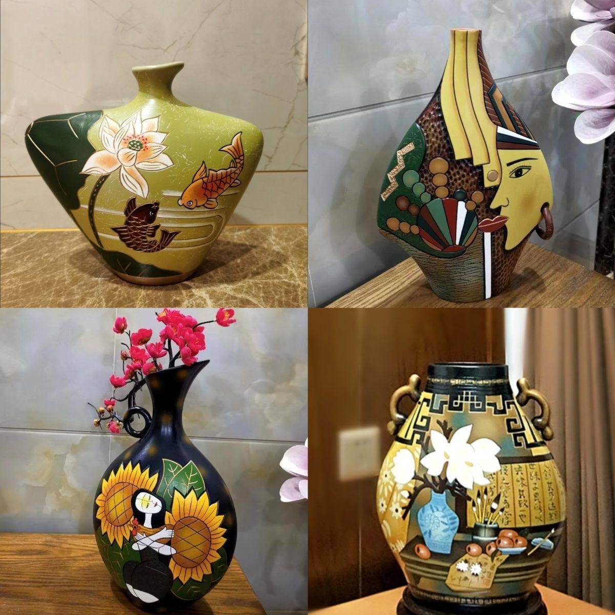 云南特色装饰品少数民族工艺品酒柜玄关电视柜博古架摆件结婚礼物