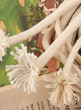 灯芯棉绳2mm3-5-10毫米粗白芯包 绳本白色米色包心滚绳抽绳子