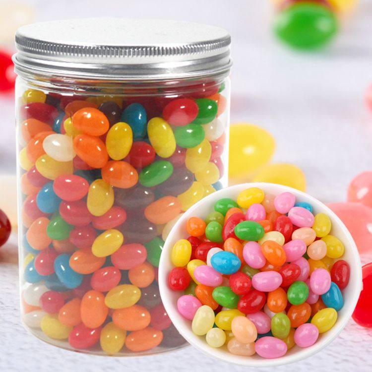 糖豆吉利豆水果味糖果瓶装糖果汁软糖qq糖烘焙装饰糖休闲零食