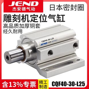 木工雕刻机开料自动上下料机械定位气缸CQF40 L25飞机缸气缸