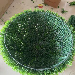 遮挡绿植球尤加利草仿真绿植球婚礼装饰井盖遮挡装饰品仿真草坪