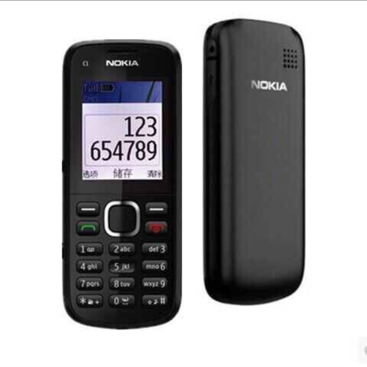 诺基亚C1-02i改TA1010无摄像头工厂保密看小说游戏听音乐备用手机