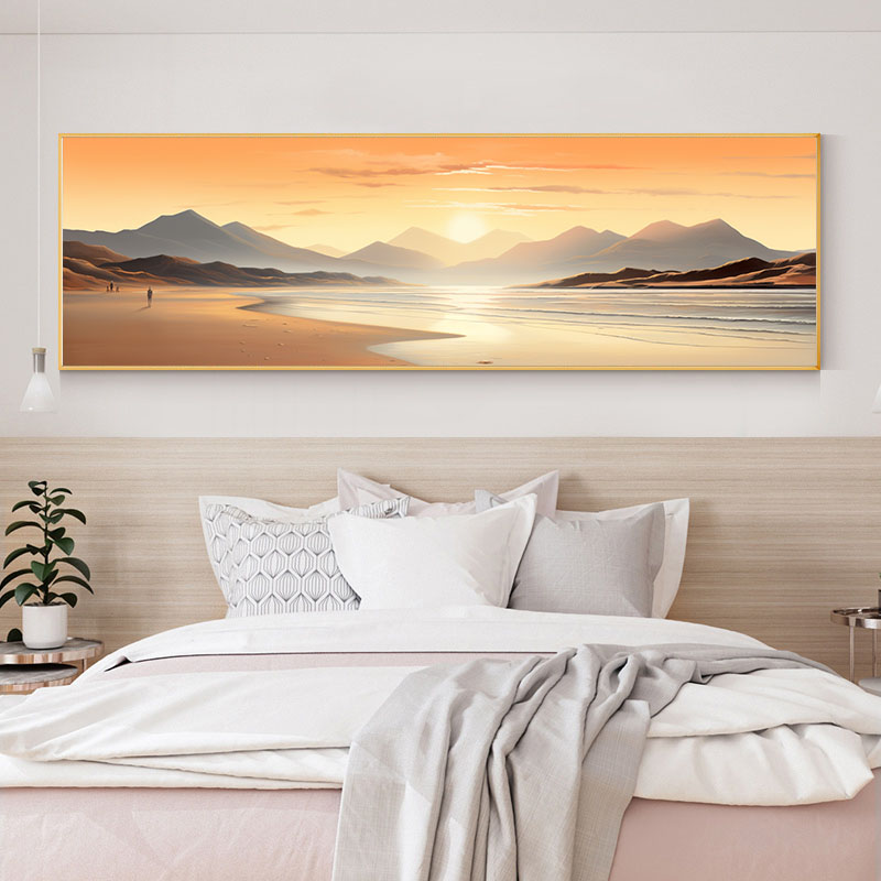 新中式水墨禅意客厅装饰画山水沙发背景墙壁办公室大气挂画床头画