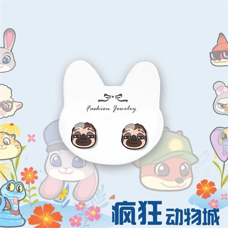 疯狂动物城925银针耳钉耳夹无耳洞女生生日礼物送闺蜜尼克朱迪,模玩/动漫/周边/娃圈三坑/桌游,动漫徽章/立牌,淘宝优惠券,粉丝福利购,淘宝优惠卷