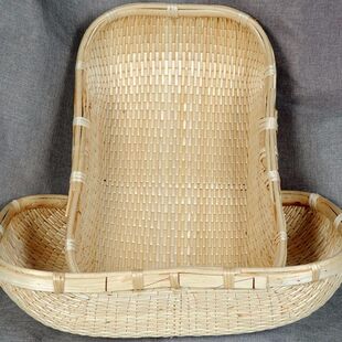 柳编簸箩柳条笸箩藤编竹编家用馒头收纳筐炒货现捞卤菜长方形柳筐