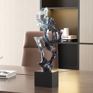 抽象艺术太湖石摆件创意雕塑工艺品高档客厅玄关电视柜酒柜装饰品