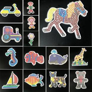 拼豆图案模板5mm拼豆模板diy大象卡通拼豆豆模板儿童益智手工可爱