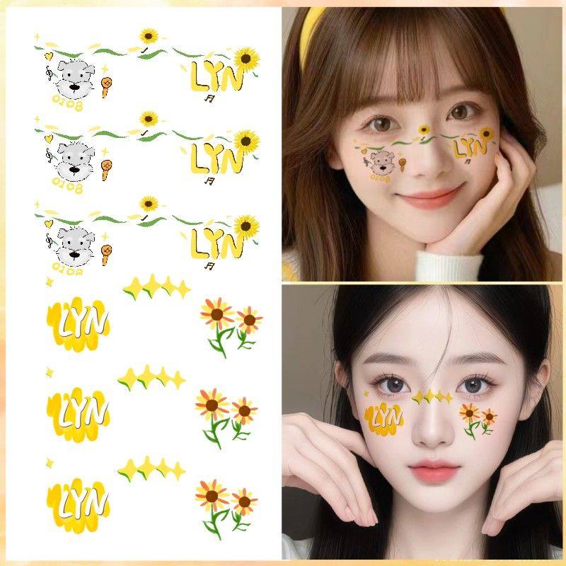 刘宇宁演唱会脸贴刘宇宁妆容纹身贴 刘宇宁手绘脸贴纸 防水粉丝应,家居饰品,其他贴饰,淘宝优惠券,粉丝福利购,淘宝优惠卷