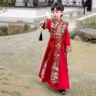 汉服男童2025新款秋冬少爷男孩古装国学儿童国风高级感演出服