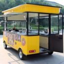 2025新款 摆摊车小吃多功能炸串电动四轮夜市早餐移动烧烤摆摊美食