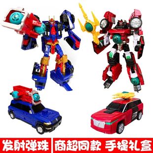 咖宝车神炫舞战队雄鹰王霍克爆射新星变形汽车机器人玩具男孩儿童