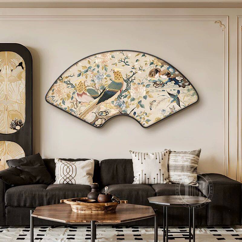 法美式复古墙面装饰画客餐厅沙发后背景墙电视机上方宋代美学挂画,家居饰品,现代装饰画,淘宝优惠券,粉丝福利购,淘宝优惠卷