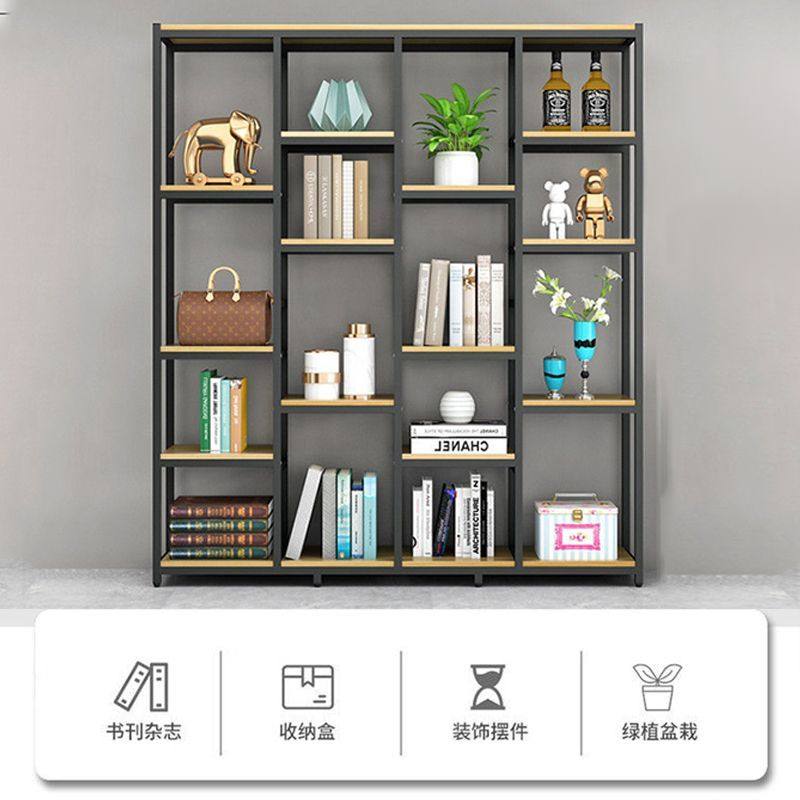 客厅置物架落地花盆架隔断简约书架创意花架阳台客厅博古架展示架