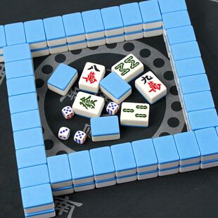 麻将牌手搓手搓用麻将牌中号大号40#4244mm一级广东四川麻将136张