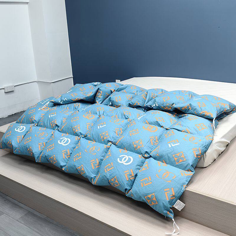 羽绒被壳自己填充全棉双层羽绒被壳自充绒半成品空壳印花内胆清仓