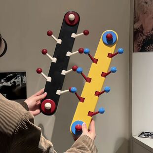 多巴胺竖排免打孔承重强吸盘挂钩浴室厨房玄关置物可旋转盲盒展示