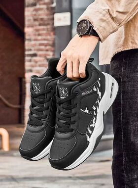 专卖店正品春季新品乔丹格兰男运动防水皮面防滑橡胶休闲旅游鞋子