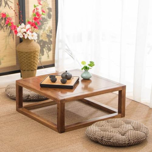 榻榻米茶几简约实木飘窗桌炕桌炕几老榆木矮桌小桌子家用日式茶桌