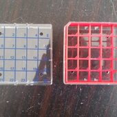 PC料25孔1.5和1.8ml冷冻管盒 耐压冻存管盒 耐摔 耐高温 耐冻